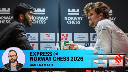 Ever since Carlsen smashed his fist on the table almost a year ago in reaction to losing at the same tournament to Gukesh, the world had been eagerly awaiting another battle between the pair. (Photo Credit: Michal Walusza/Norway Chess)