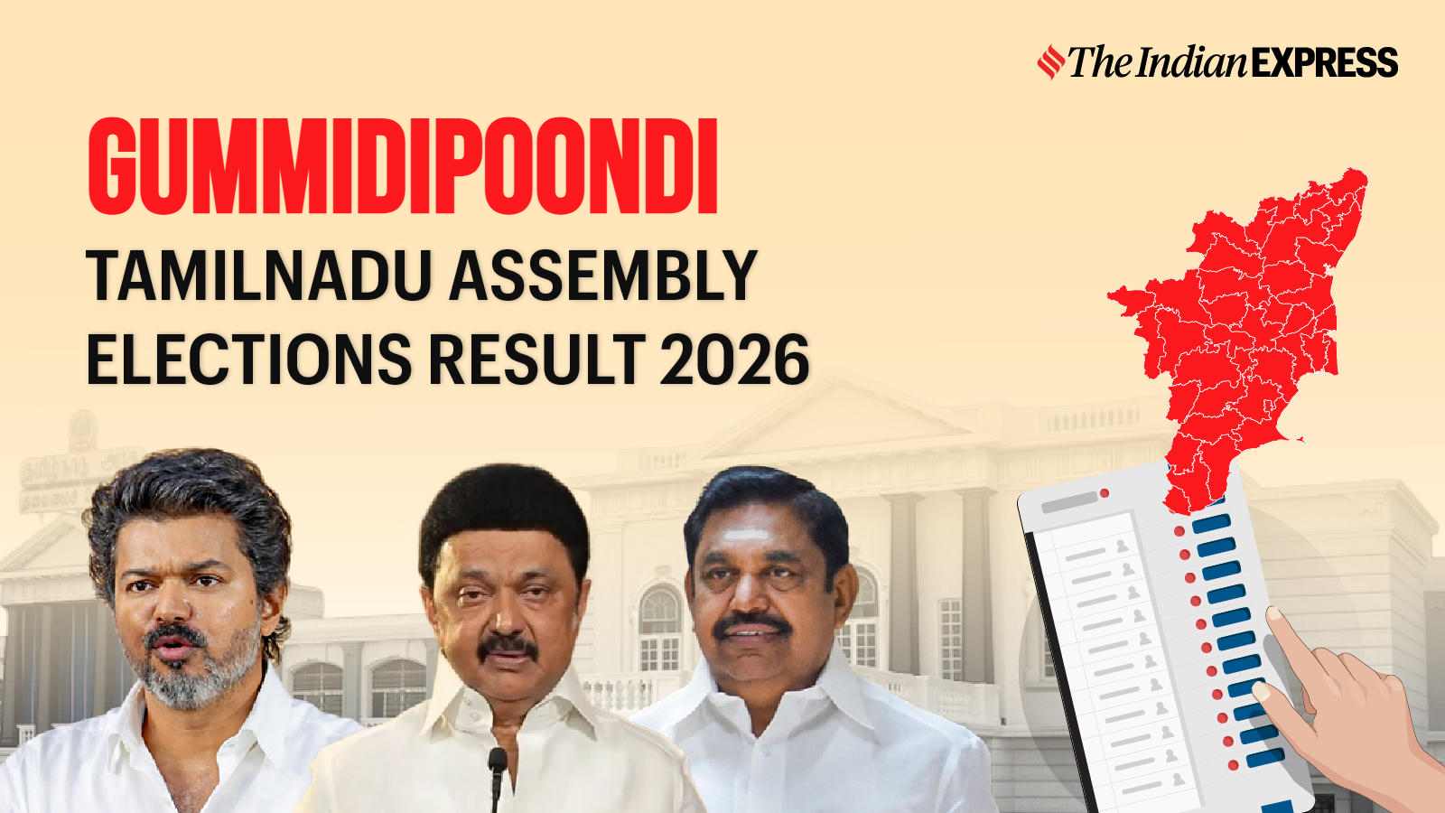 Gummidipoondi Assembly Election Result 2026 LIVE: Winner, Vote Share and Party-wise Trends