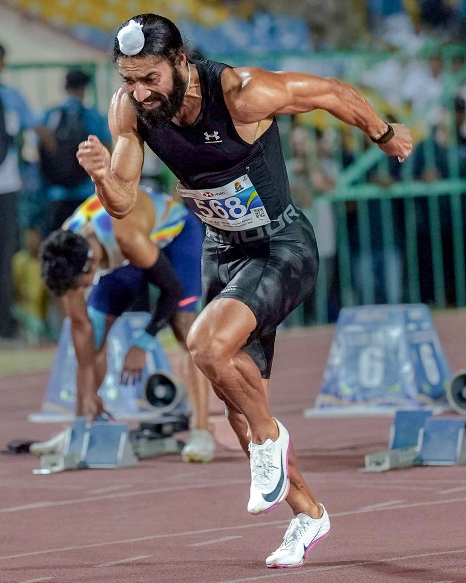 Gurindervir Singh said that coach James Hillier asked him to shut down the outside noise and it meant no smartphone and social media. But 24 hours later his record-breaking run became viral content.  (@RFYouthSports/ANI Photo)