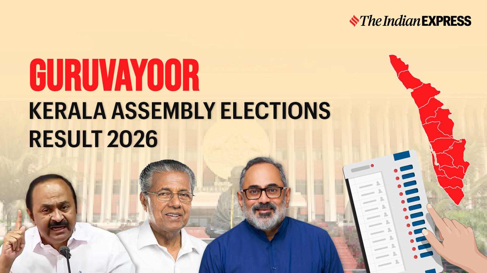 Guruvayoor Assembly Election Result 2026 LIVE: Winner, Vote Share and Party-wise Trends