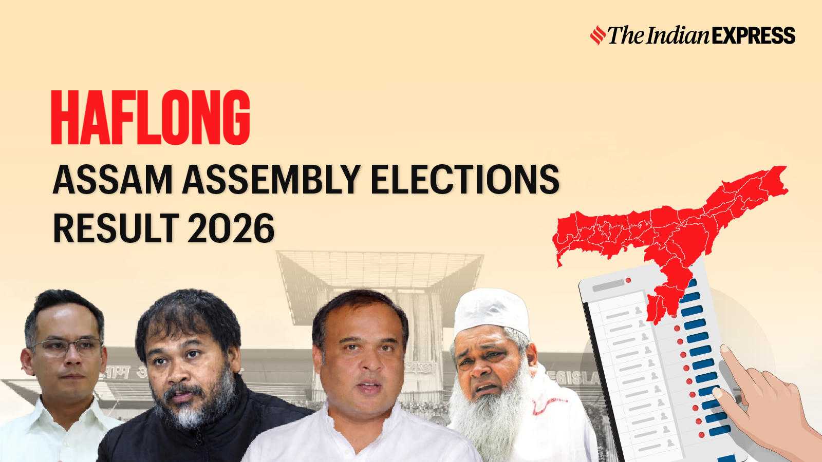 Haflong (st) Assembly Election Result 2026 LIVE: Winner, Vote Share and Party-wise Trends