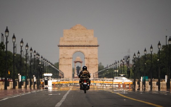 Heat: Kartavya path in New Delhi.