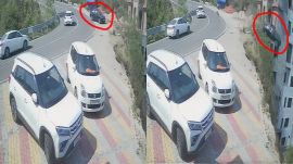 Himachal Pradesh, car falls into a gorge