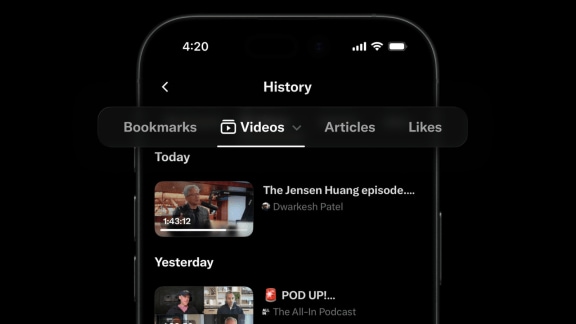 X introduces a new History tab to help users revisit saved and viewed content. (Image: X)
