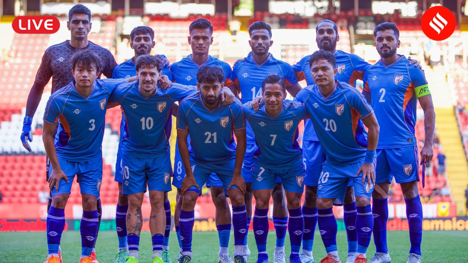 India vs Zimbabwe Live Score, Unity Cup 2026: The Blue Tigers feature in a third-place playoff in London. (AIFF)