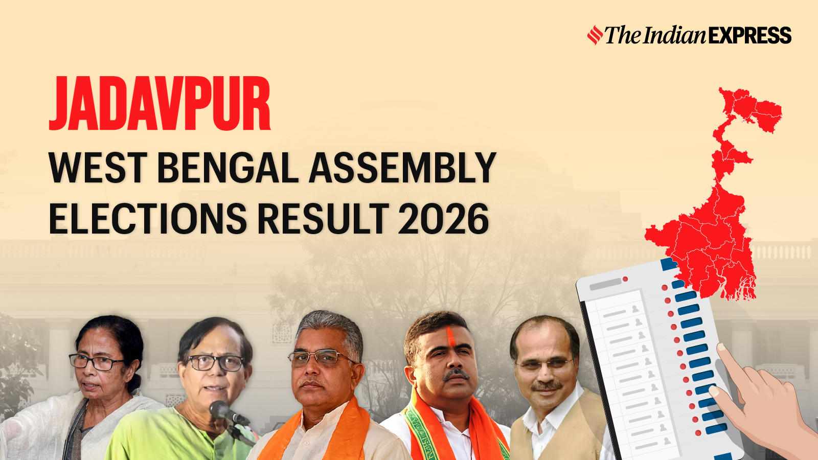 Jadavpur Assembly Election Result 2026 Live: SARBORI MUKHERJEE of BJP is leading