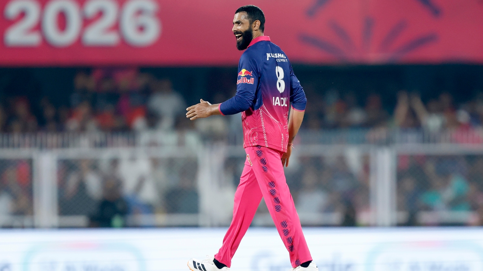 The 37-year-old Jadeja, who returned to his first IPL franchise via a trade deal from Chennai Super Kings ahead of the season, has featured in 11 matches. (BCCI/Creimas Photo)