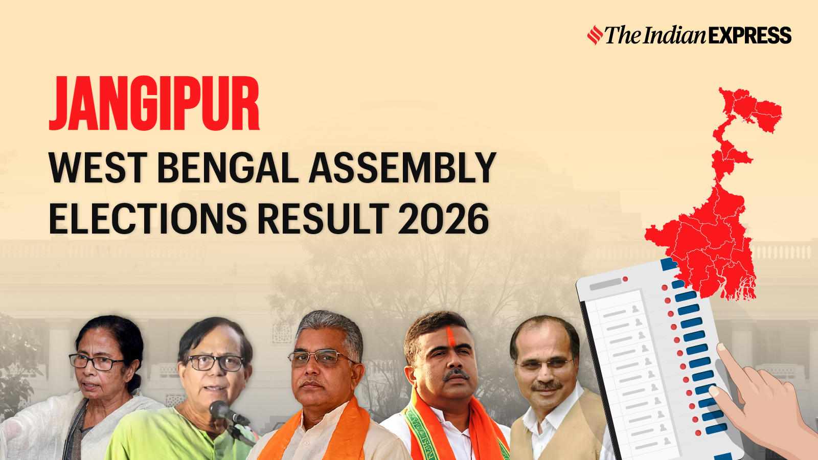 Jangipur Assembly Election Result 2026 LIVE: Winner, Vote Share and Party-wise Trends