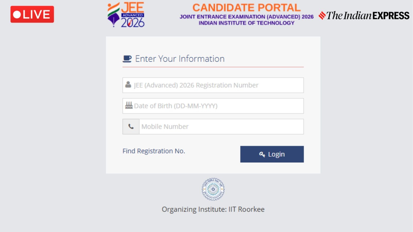 JEE Advanced 2026 Result Live Updates: IIT Roorkee announces date to release results at jeeadv.ac.in