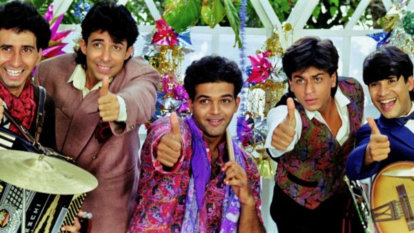 Ashutosh Gowariker (centre) starred in Kabhi Haan Kabhi Naa.