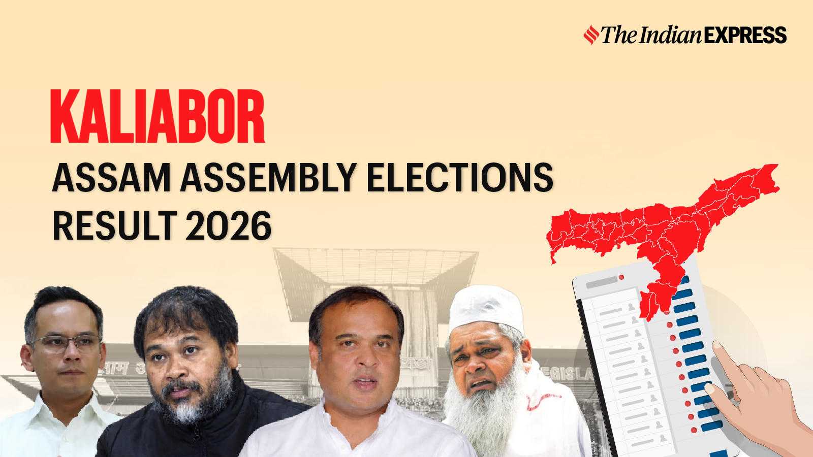 Kaliabor Assembly Election Result 2026 LIVE: Winner, Vote Share and Party-wise Trends