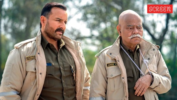 Saif Ali Khan and Sanjay Mishra in Kartavya