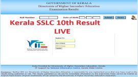 Kerala Board SSLC Class 10 results LIVE