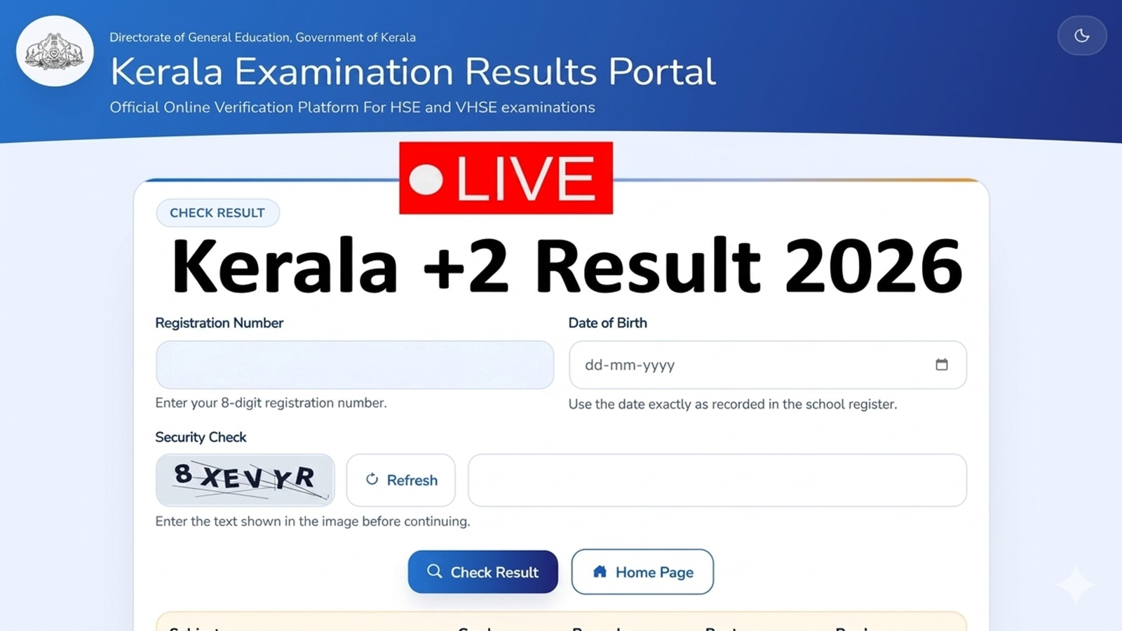 DHSE Kerala +2 12th Result 2026, Results.hse.kerala.gov.in LIVE Updates: Pass percentage increases marginally DHSE Kerala +2 12th Result 2026, Results.hse.kerala.gov.in LIVE Updates: Pass percentage increases marginally