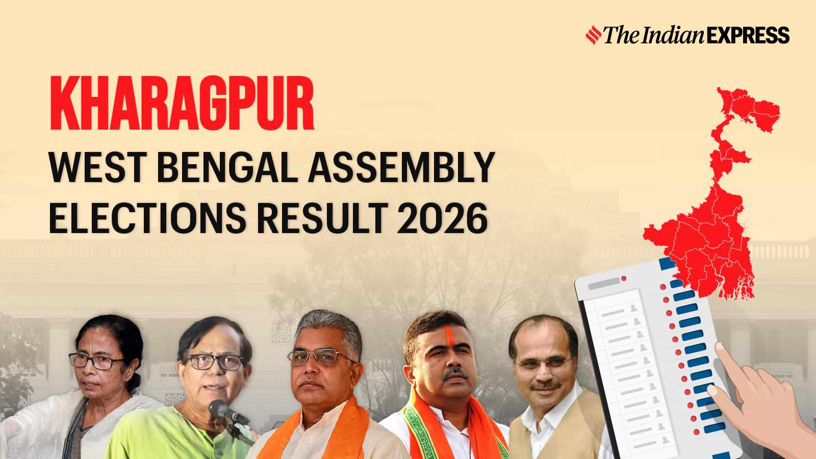 Kharagpur Assembly Election Result 2026 LIVE: Winner, Vote Share and Party-wise Trends