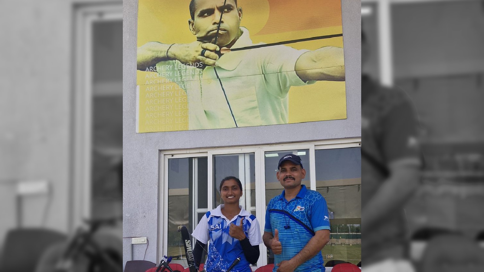 Kirti Sharma with coach Udham Singh. (Photo: Special arrangement)