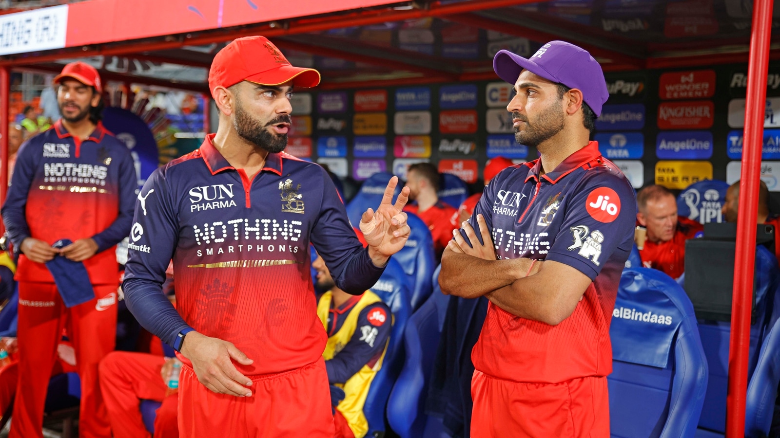 Virat Kohli, at 281 appearances the most capped player in IPL history, while Bhuvneshwar Kumar has been bowling in the tournament for about 16 years. (BCCI/Creimas Photo)