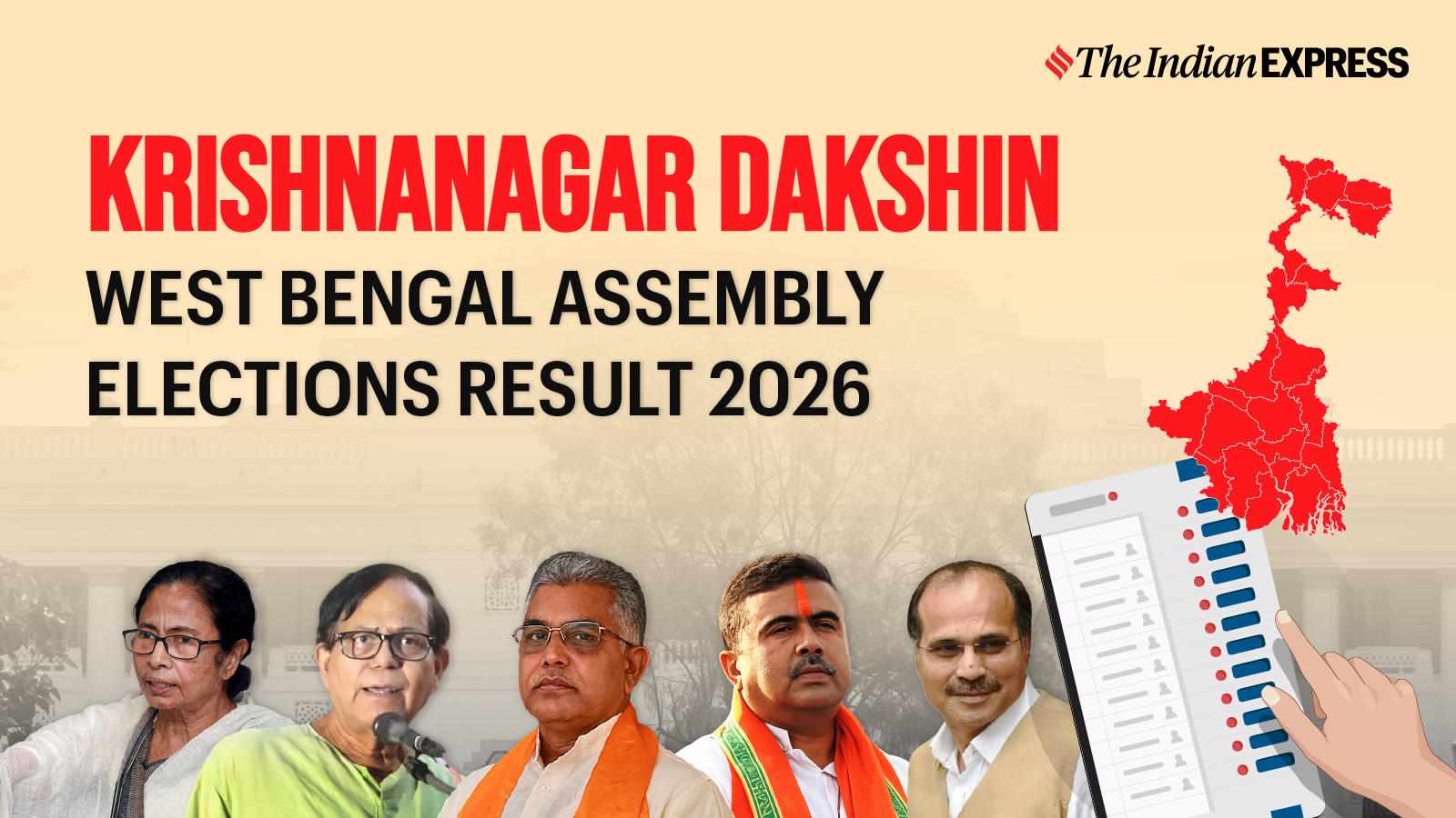 Krishnanagar Dakshin Assembly Election Result 2026 Live: Ujjal Biswas of AITC is leading