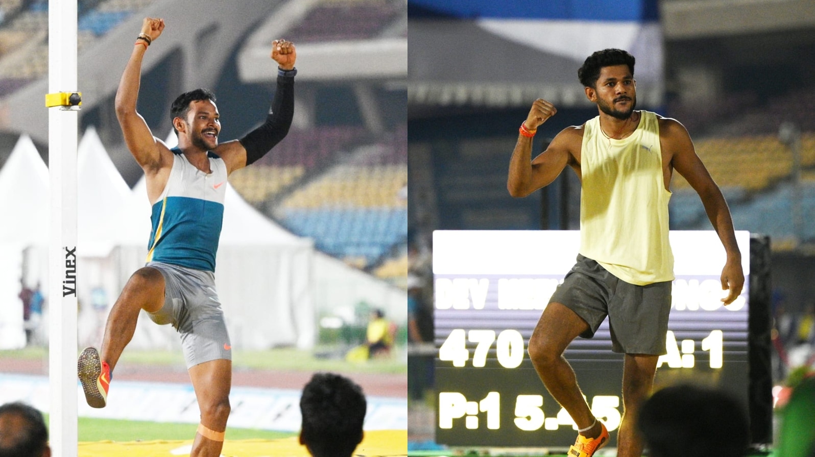 The duo, who train together at the Madhya Pradesh Academy, broke the national record twice and equalled it once. (AFI Photo)