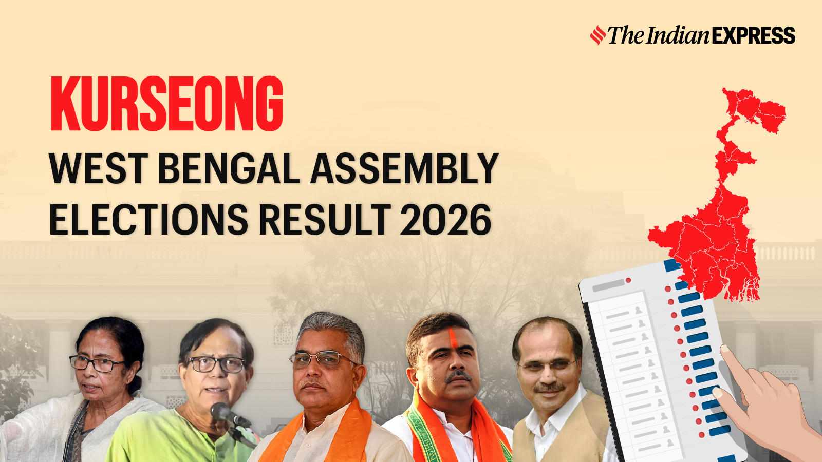 Kurseong Assembly Election Result 2026 LIVE: Winner, Vote Share and Party-wise Trends