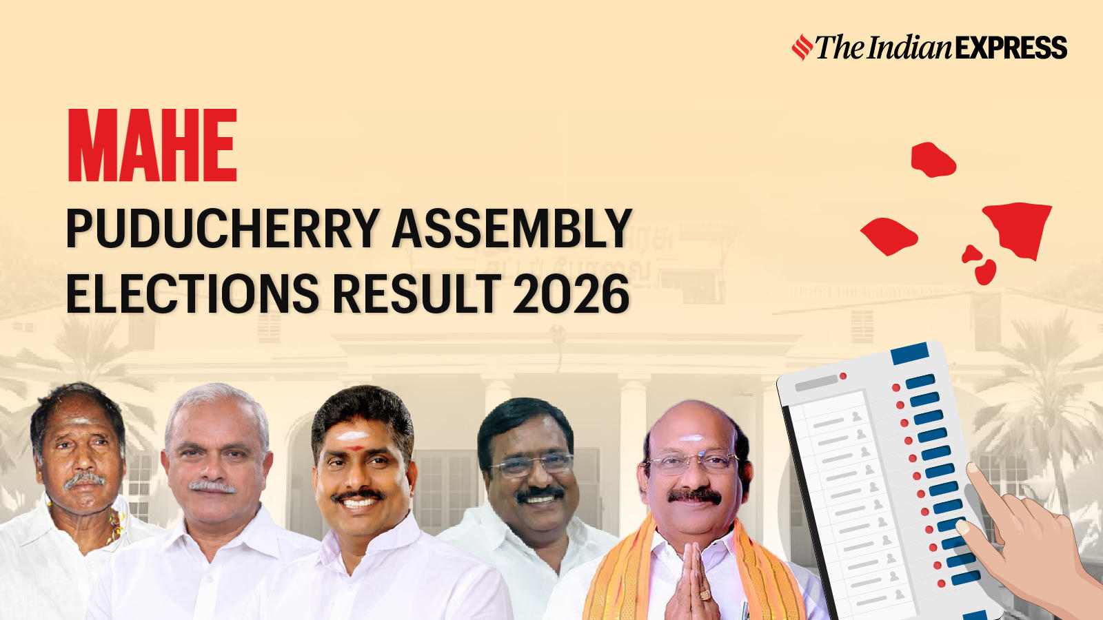 Mahe Assembly Election Result 2026 LIVE: Winner, Vote Share and Party-wise Trends