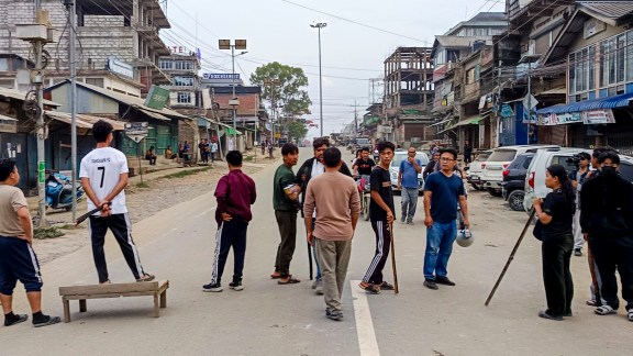 Shutdown against killings by militants hit normal life in Manipur