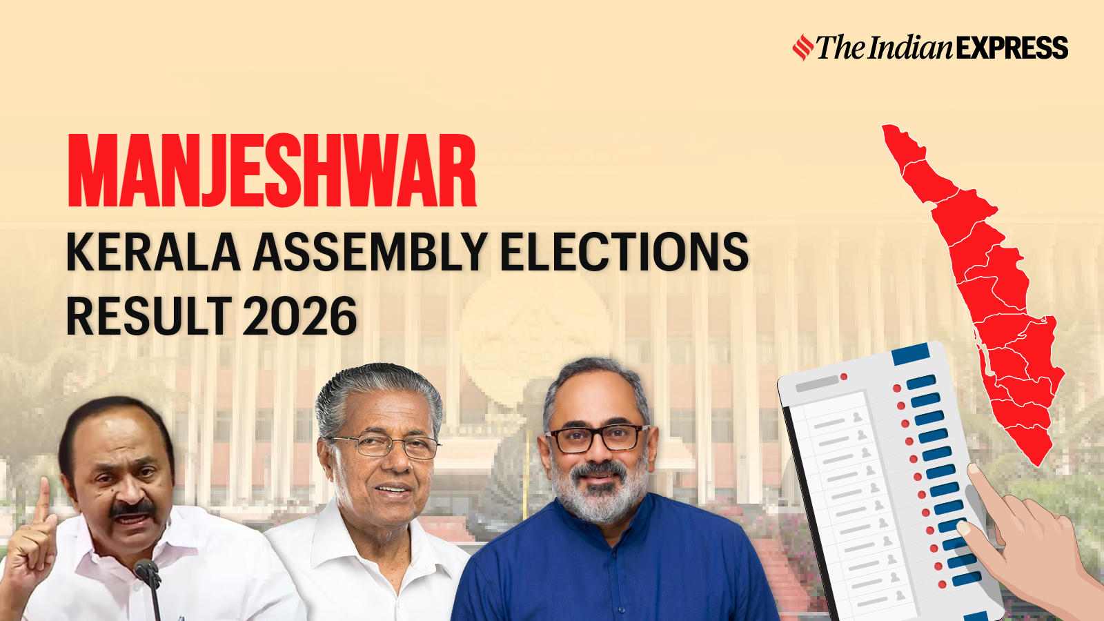 Manjeshwar Assembly Election Result 2026 LIVE: Winner, Vote Share and Party-wise Trends