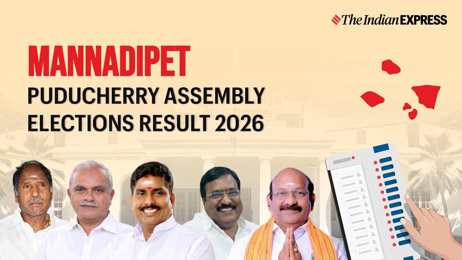 Mannadipet Assembly Election Result 2026 LIVE: Winner, Vote Share and Party-wise Trends