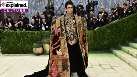 Karan Johar arrives at The Metropolitan Museum of Art's Costume Institute benefit gala on May 4 in New York. (AP/PTI)