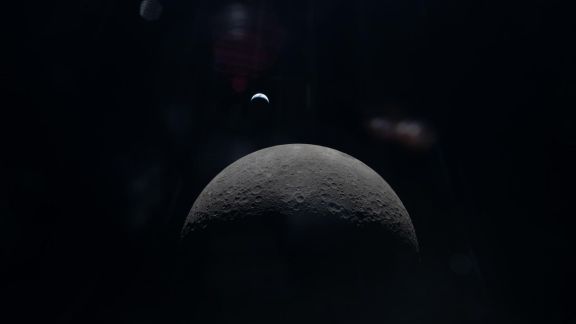 Elon Musk says SpaceX plans to send large amounts of equipment to the Moon, where robots could build factories, solar panels and radiators for a future AI satellite network.(Image: Nasa)