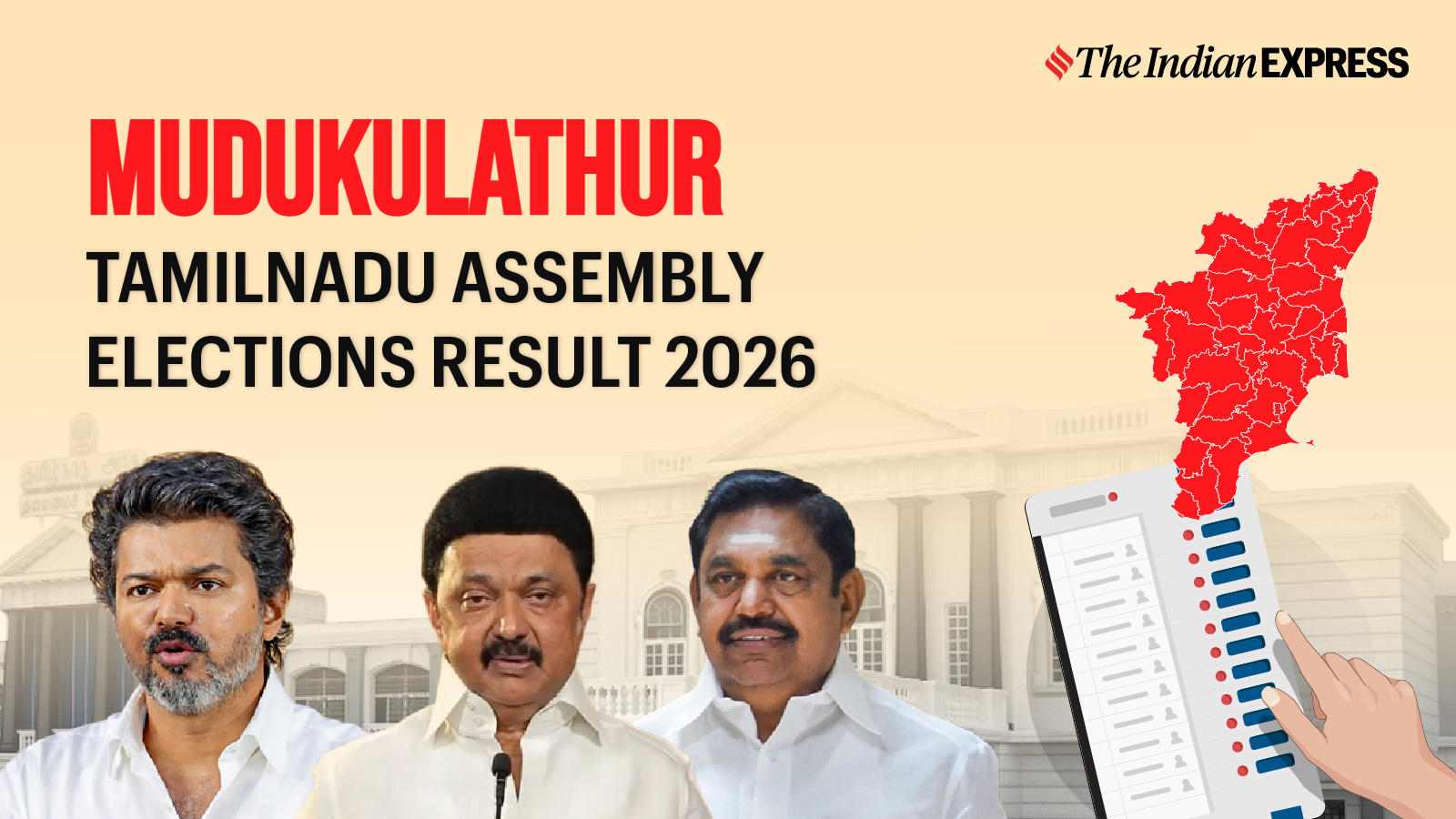 Mudukulathur Assembly Election Result 2026 LIVE: Winner, Vote Share and Party-wise Trends
