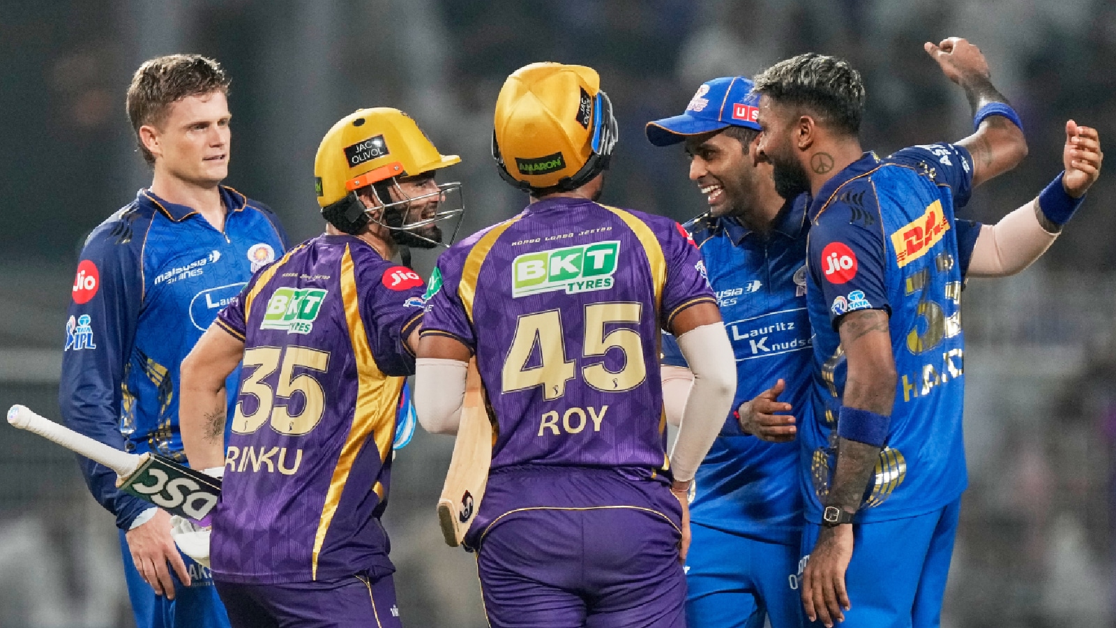 KKR vs MI Update, Orange & Purple Cap, Runs and Wickets List