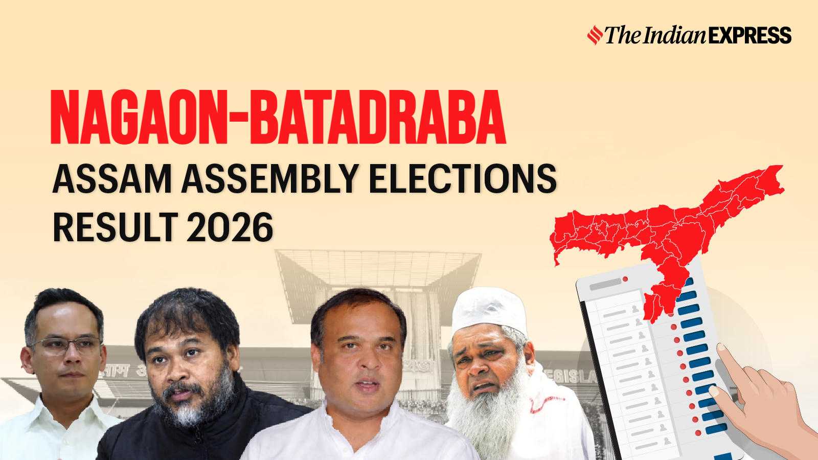 Nagaon-batadraba Assembly Election Result 2026 LIVE: Winner, Vote Share and Party-wise Trends
