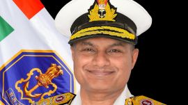 Admiral Krishna Swaminathan has taken charge as India's 27th Chief of the Naval Staff, succeeding Admiral Dinesh Kumar Tripathi. (PIB Photo)