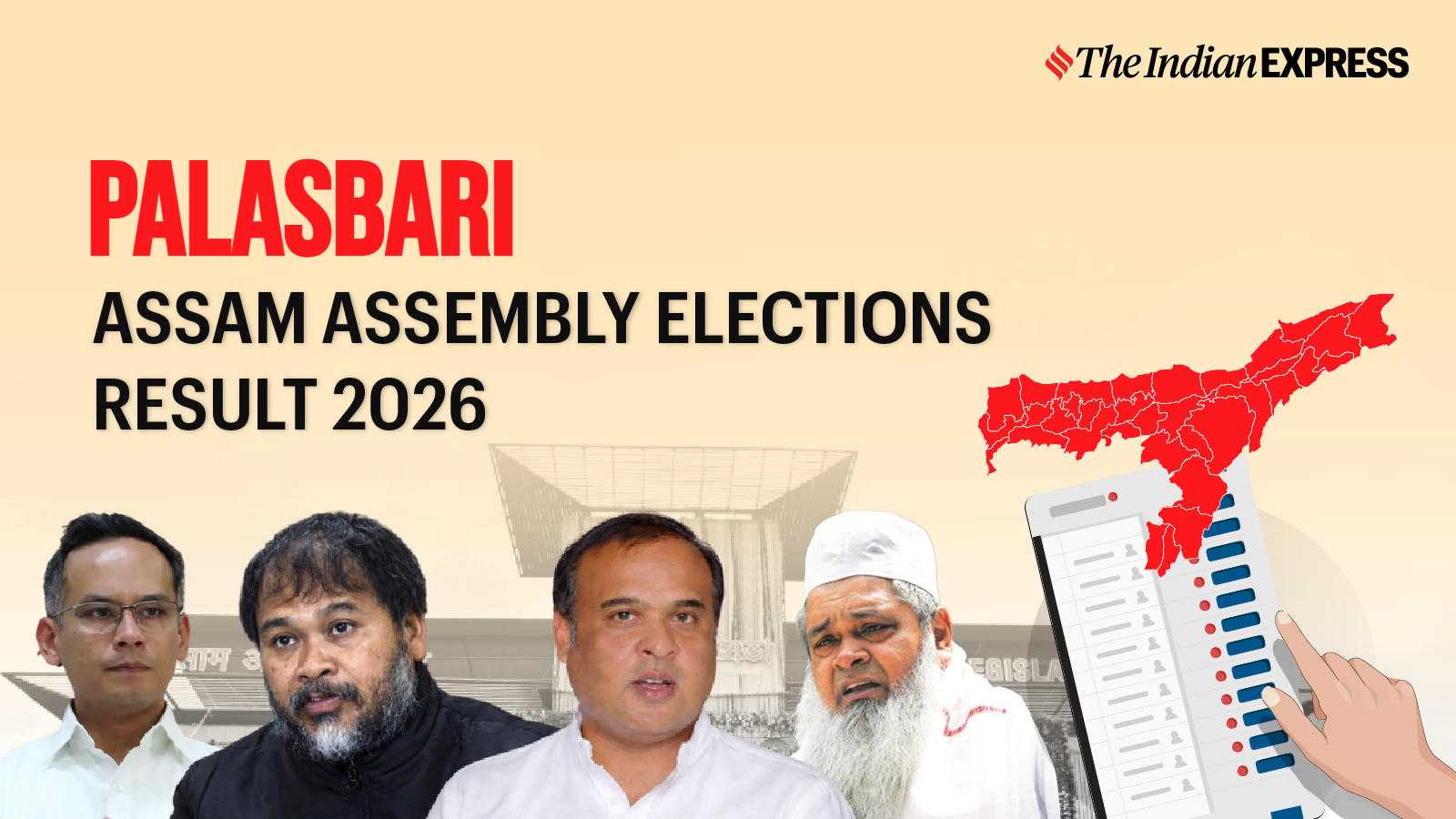 Palasbari Assembly Election Result 2026 LIVE: Winner, Vote Share and Party-wise Trends