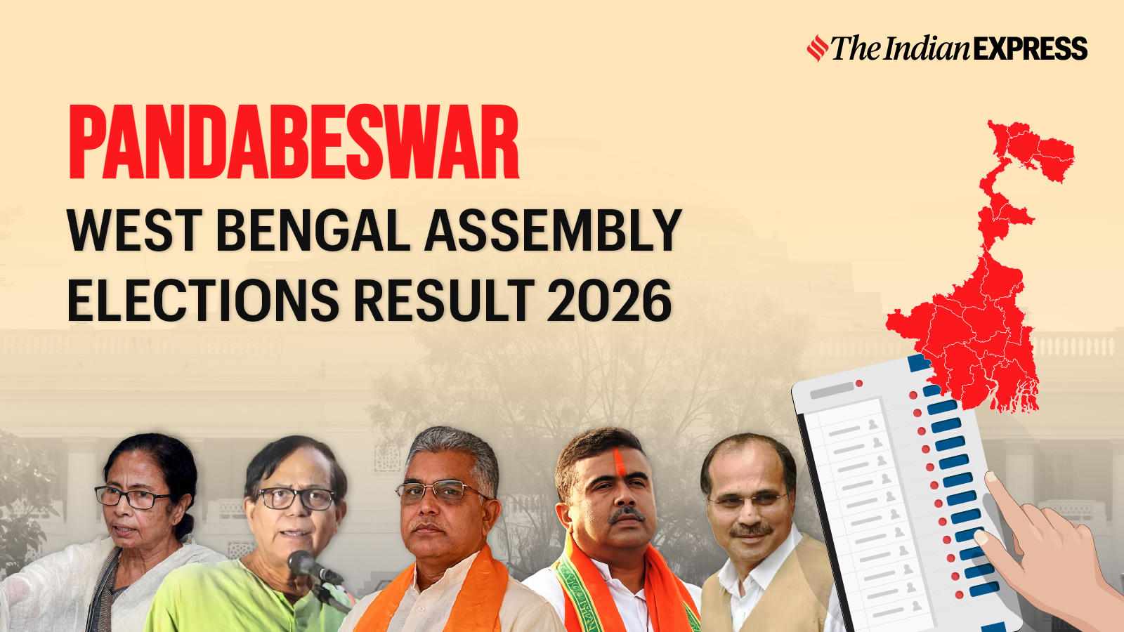 Pandabeswar Assembly Election Result 2026 Live: Narendranath Chakraborty of AITC is leading