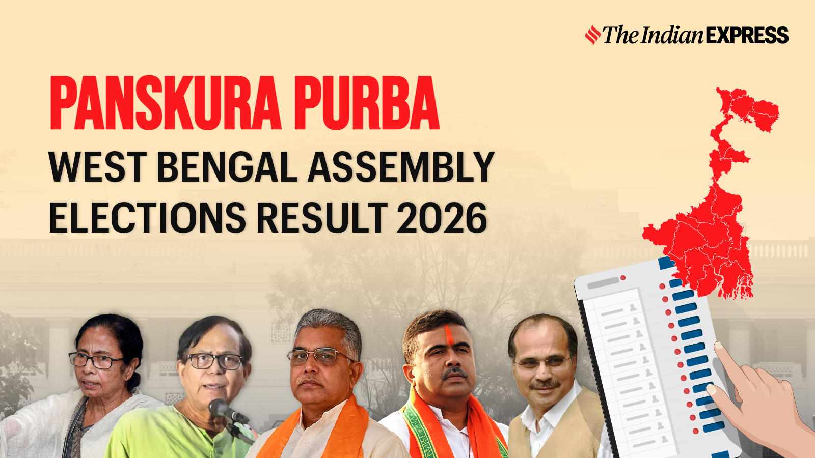 Panskura Purba Assembly Election Result 2026 Live: Subrata Maity(Rana) of BJP is leading
