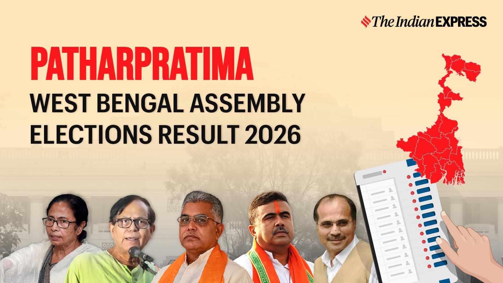 Patharpratima Assembly Election Result 2026 Live: Asit Kumar Haldar of BJP is leading