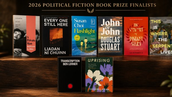 The book covers of the wight books shortlisted for Orwell Foundation also awards the Orwell Prize for Political Fiction