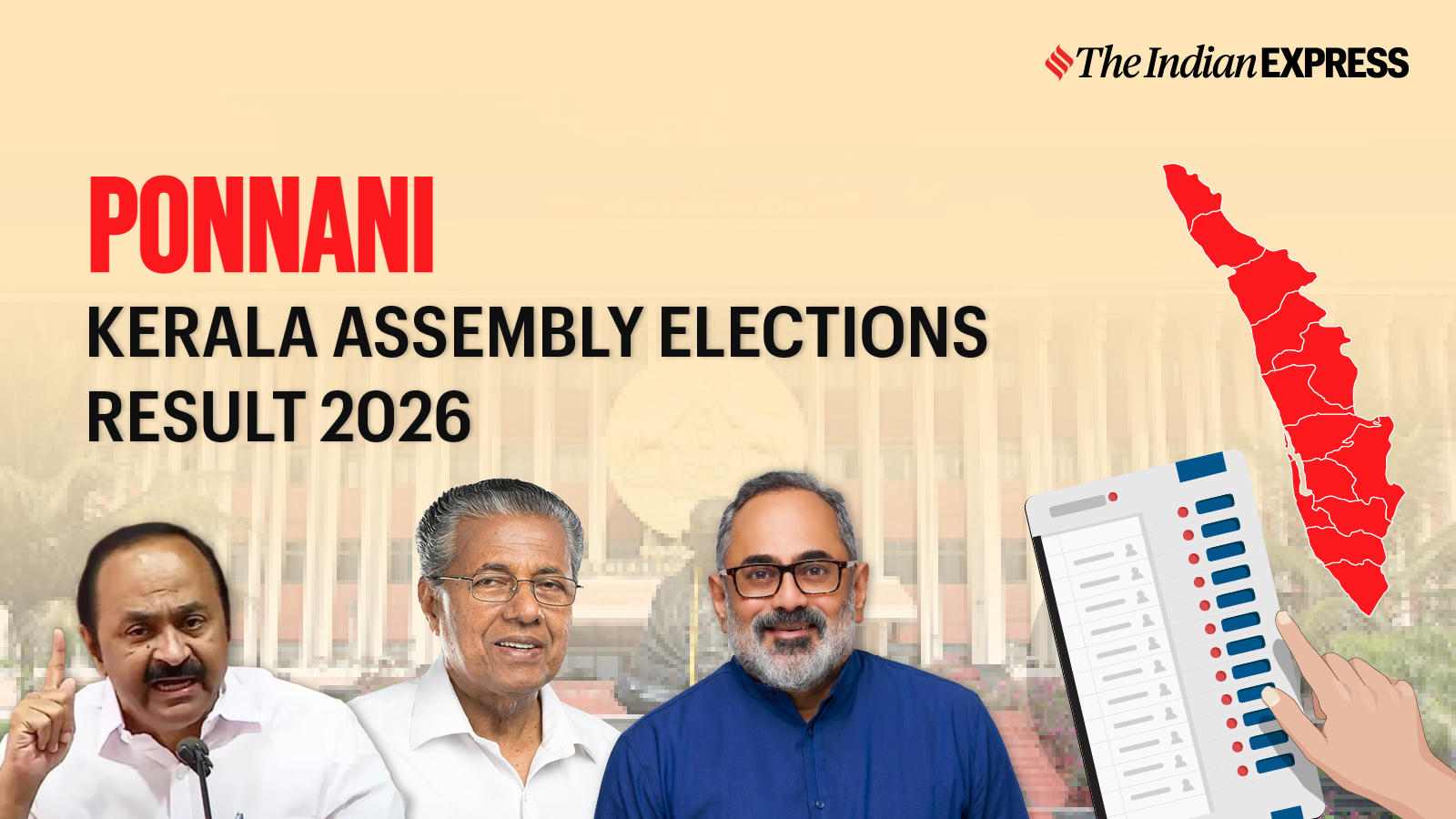 Ponnani Assembly Election Result 2026 LIVE: Winner, Vote Share and Party-wise Trends