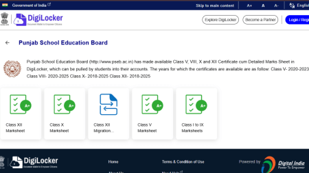 pseb class 12, result, how to check, digilocker