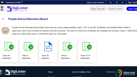 pseb class 12, result, how to check, digilocker