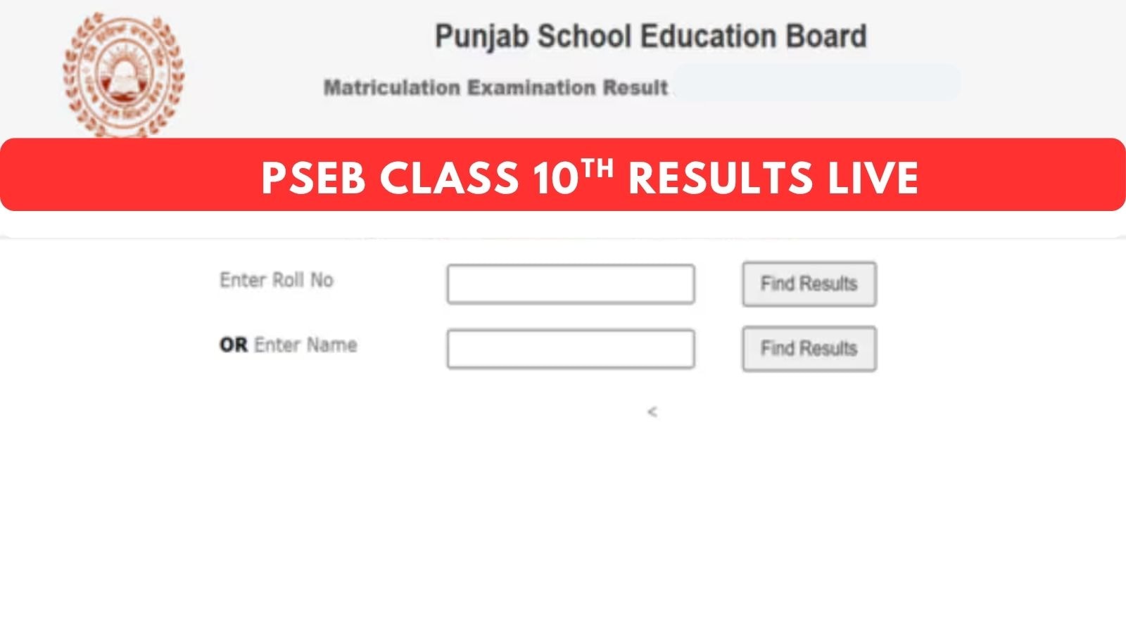 Punjab Board PSEB 10th Result 2026 Live Updates: Matric results releasing today at pseb.ac.in