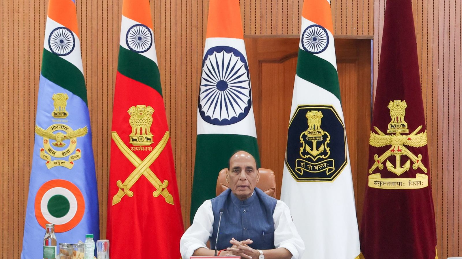 He stressed on the importance of ensuring integrated national preparedness across all spectrums of conflict, while also lauding progress achieved in enhancing integration and technological adoption across the three services.