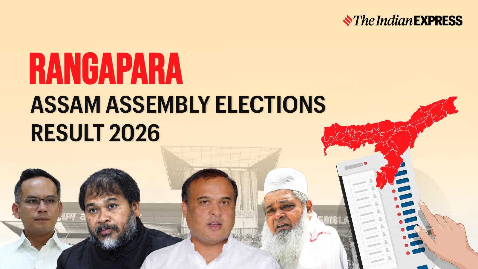 Rangapara Assembly Election Result 2026 LIVE: Winner, Vote Share and Party-wise Trends