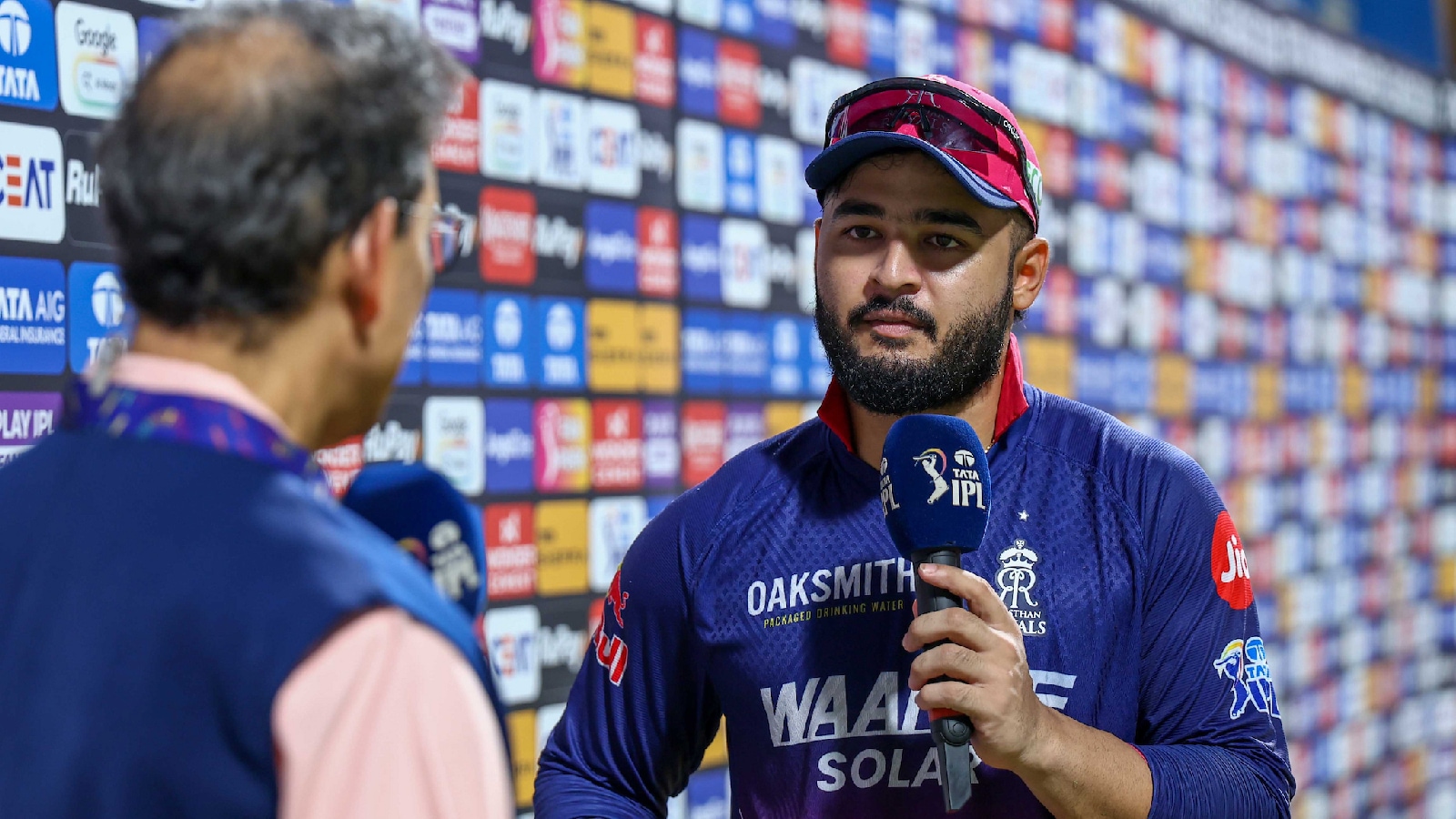 RR captain Riyan Parag claimed that he played the MI match despite an injury. (CREIMAS)