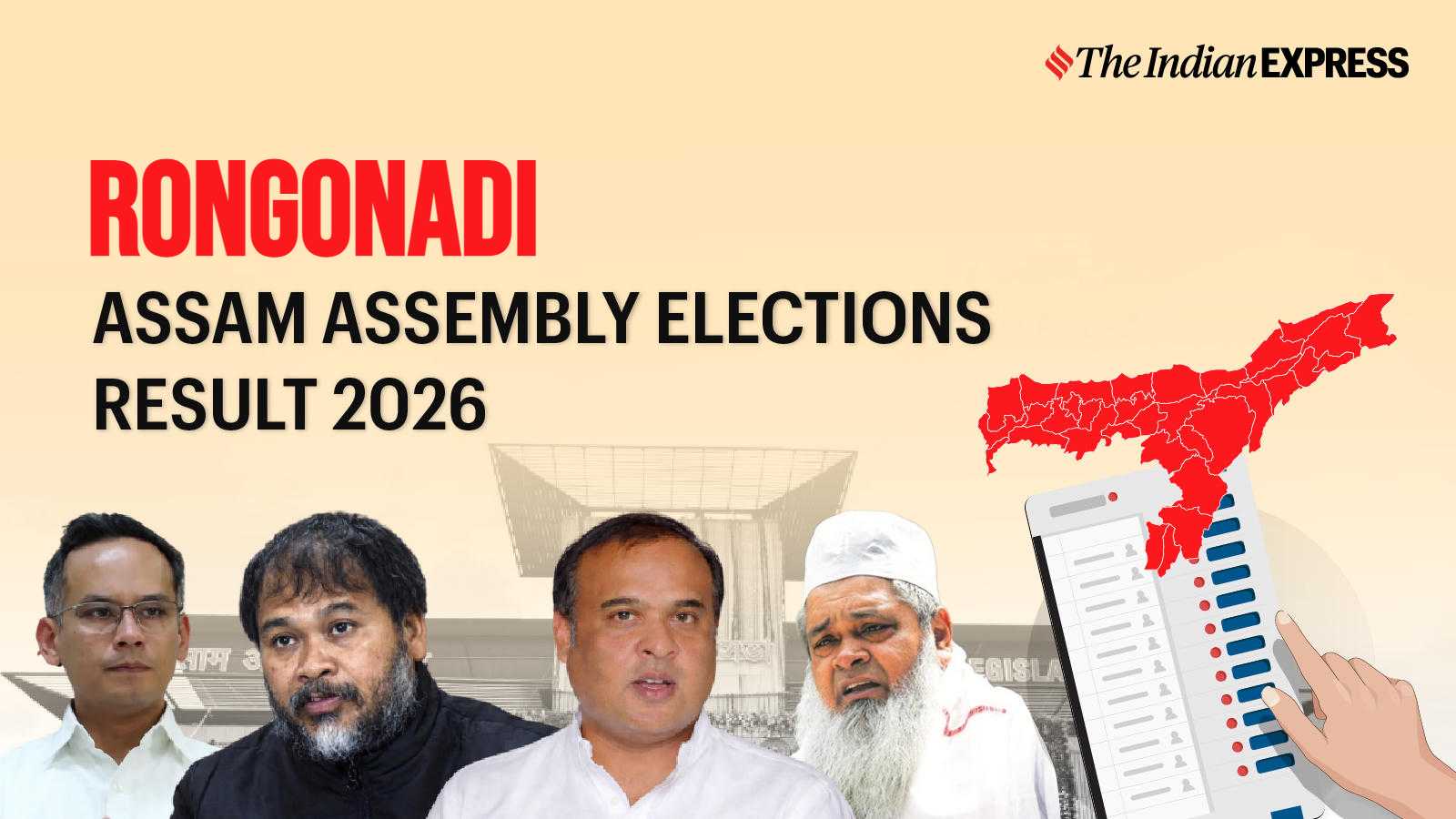 Rongonadi Assembly Election Result 2026 LIVE: Winner, Vote Share and Party-wise Trends