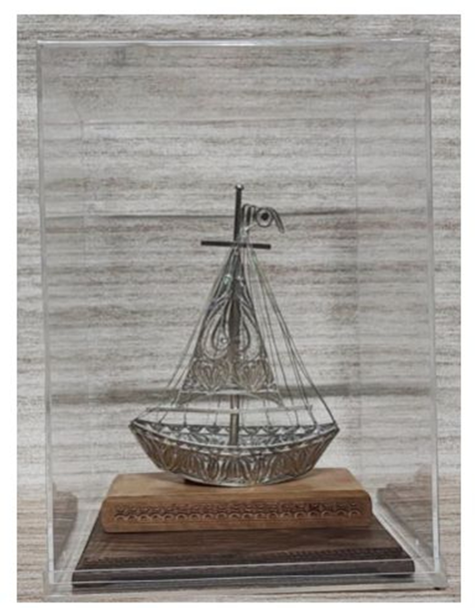 Intricate Sailboat Model
