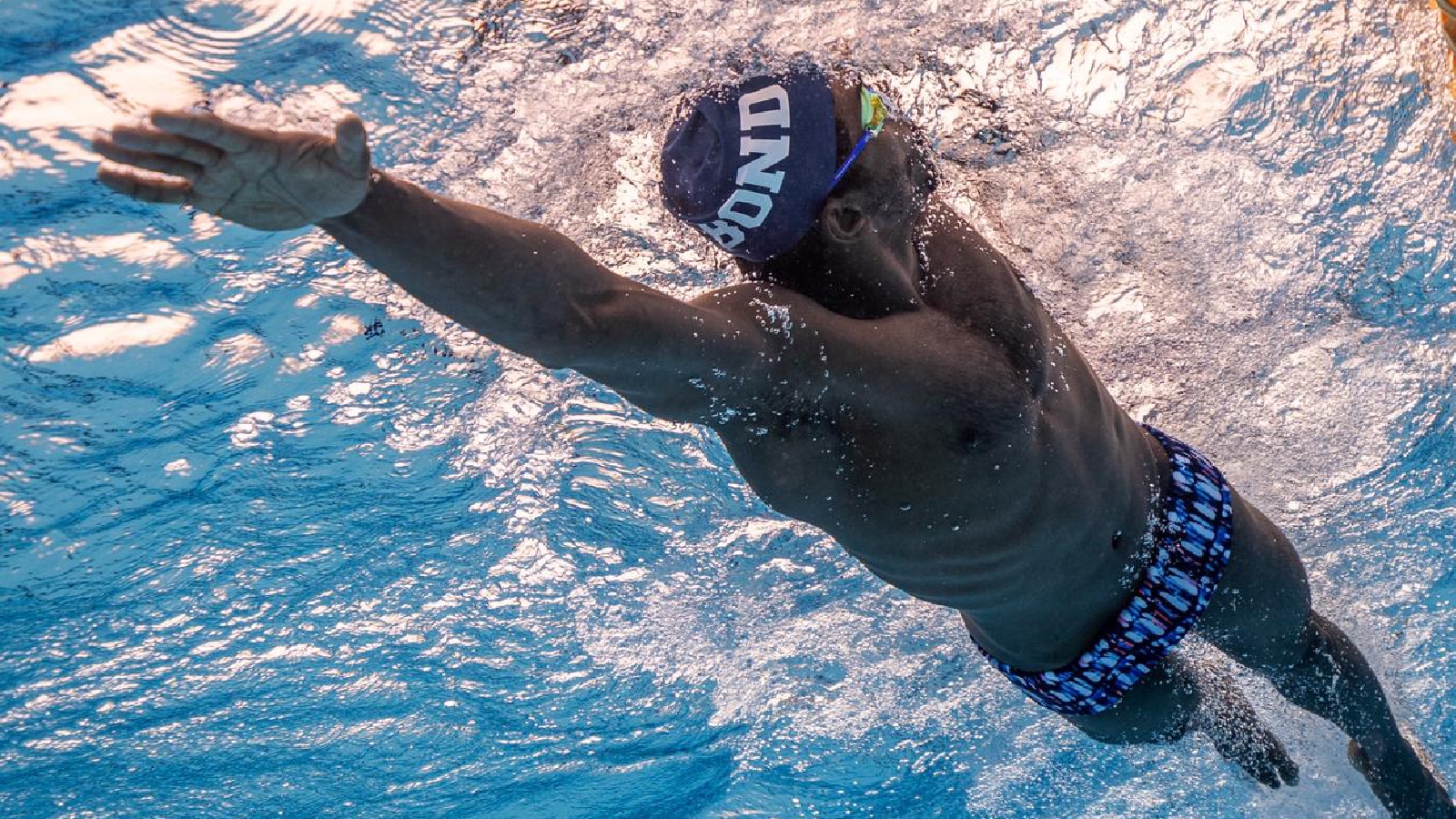 File image of swimmer Sajan Prakash at a training session. (Photo by special arrangement)