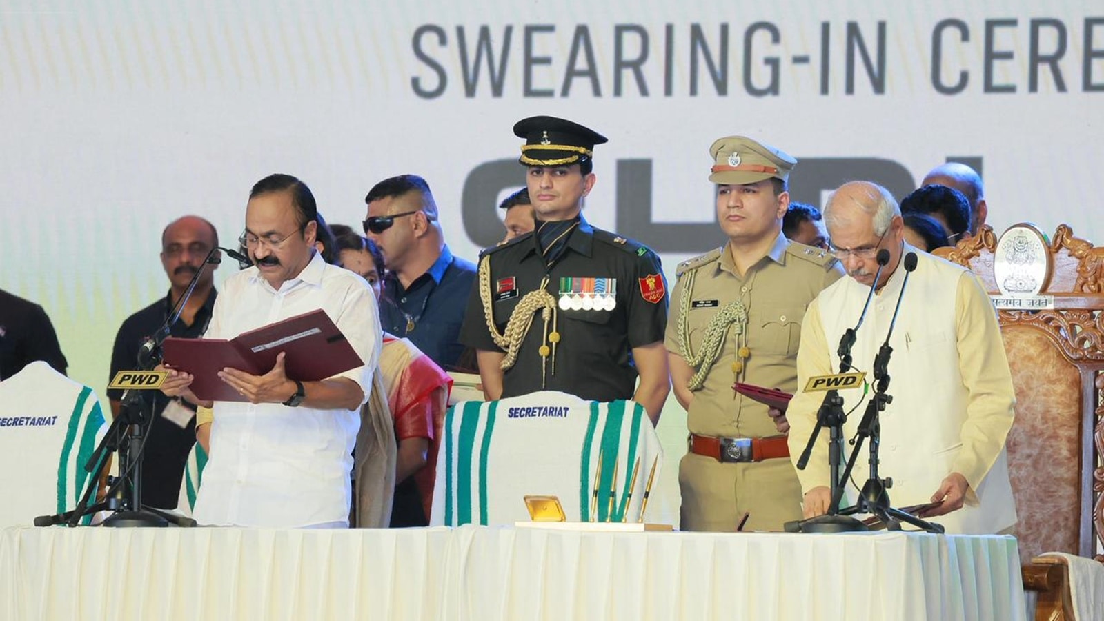 satheesan oath taking ceremony